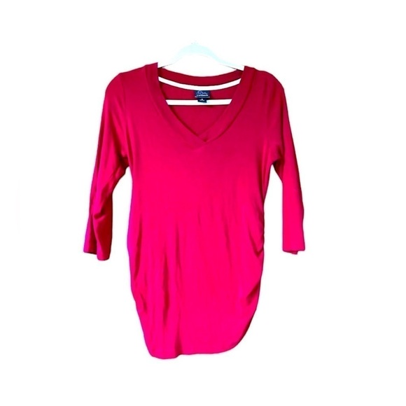 Oh baby size small v-neck t-shirt 3/4 sleeve - Picture 1 of 7